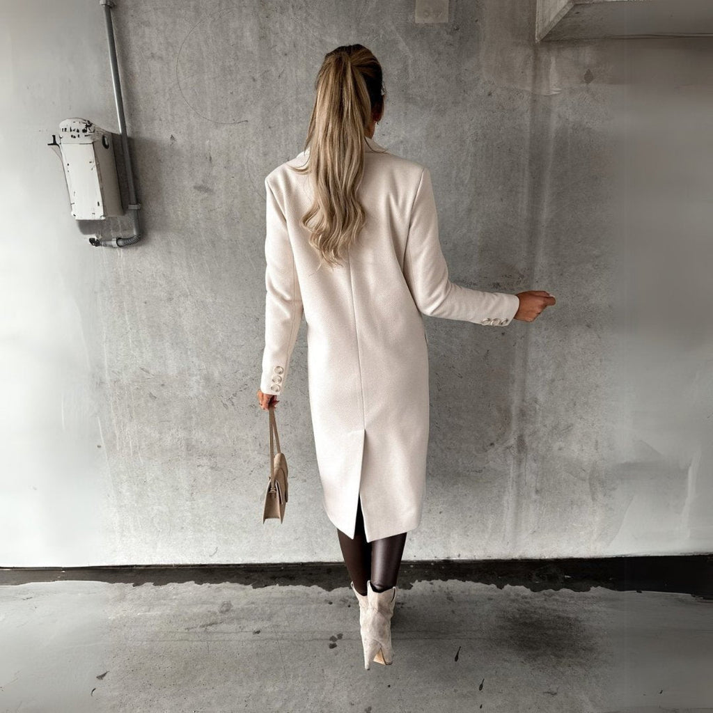 The Liora — Khaki Double-Breasted Trench