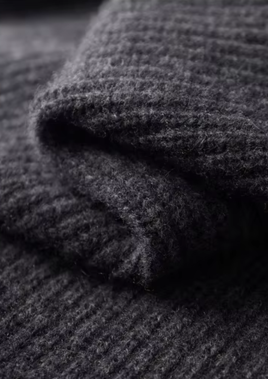Cardigan à col cheminée double fermeture éclair en laine mérinos extra-fine pure