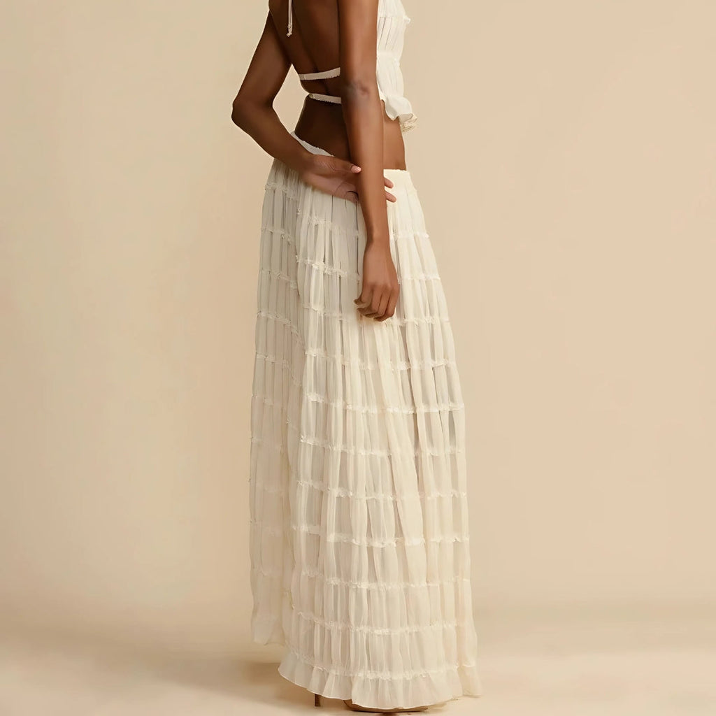 Sablea Set — Onyx Halter & Maxi Skirt