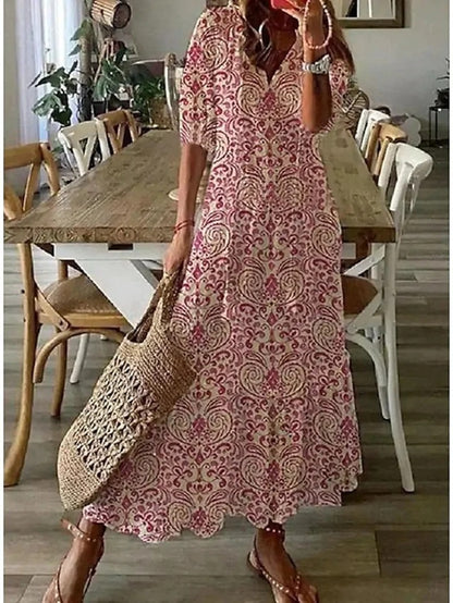 ARIA | Robe bohémienne avec dissimulation du ventre