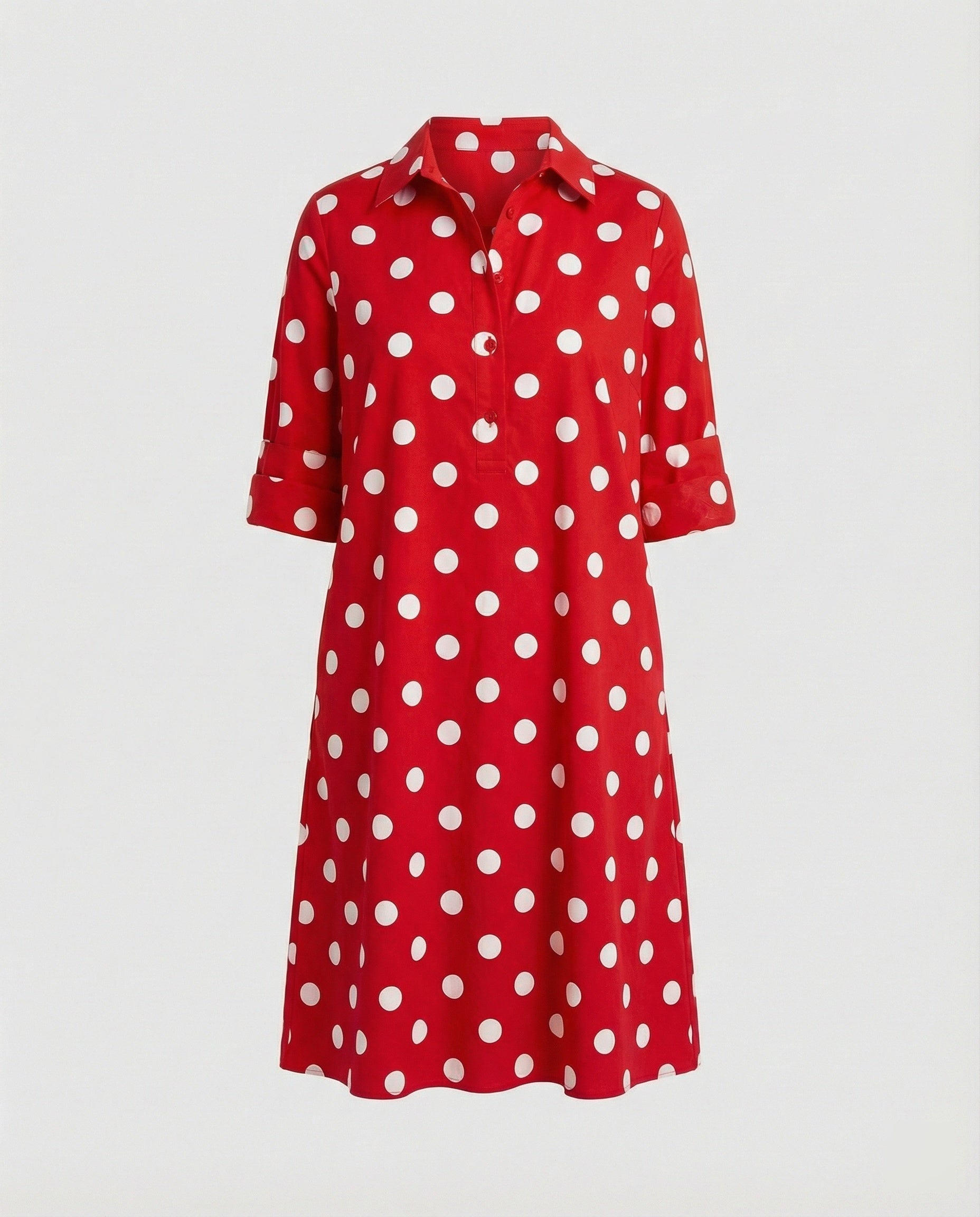 Liora Shirt Dress — Sunset Blush
