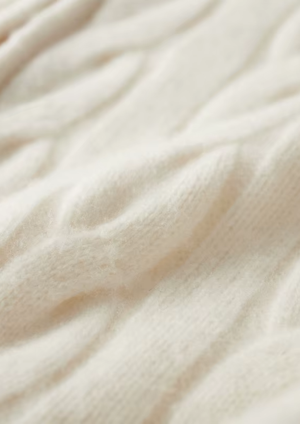 Cardigan en laine mérinos extra-fine pure avec design à double fermeture éclair et torsades