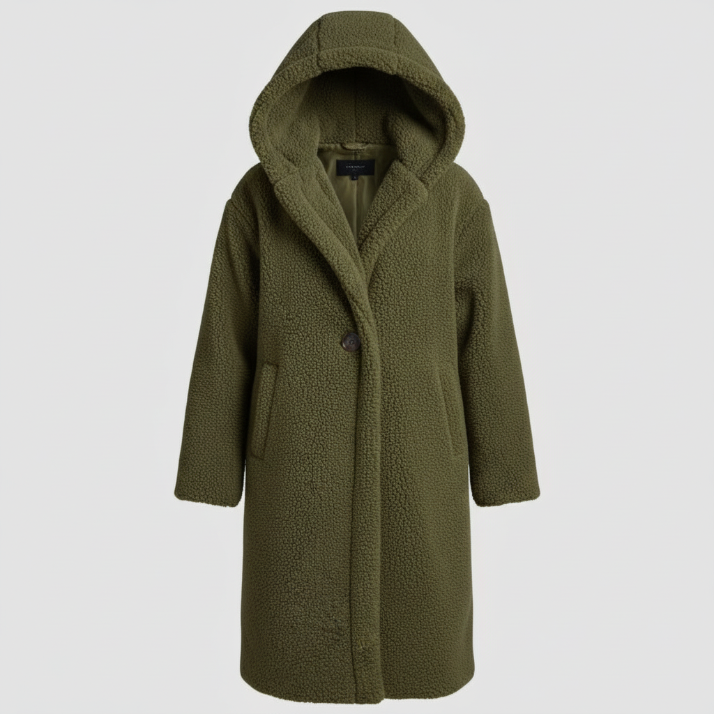 The Kaia — Hooded Teddy Coat