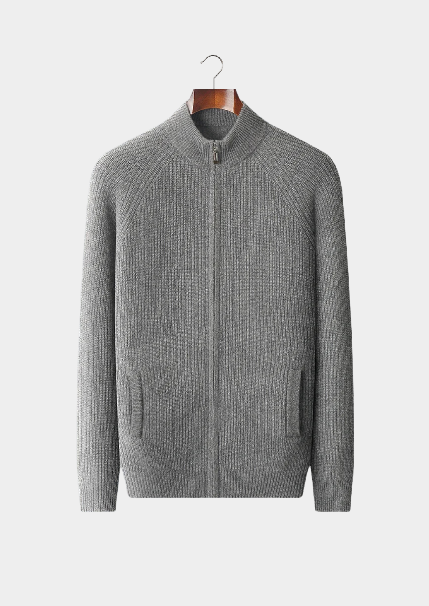 Cardigan en cachemire premium côtelé