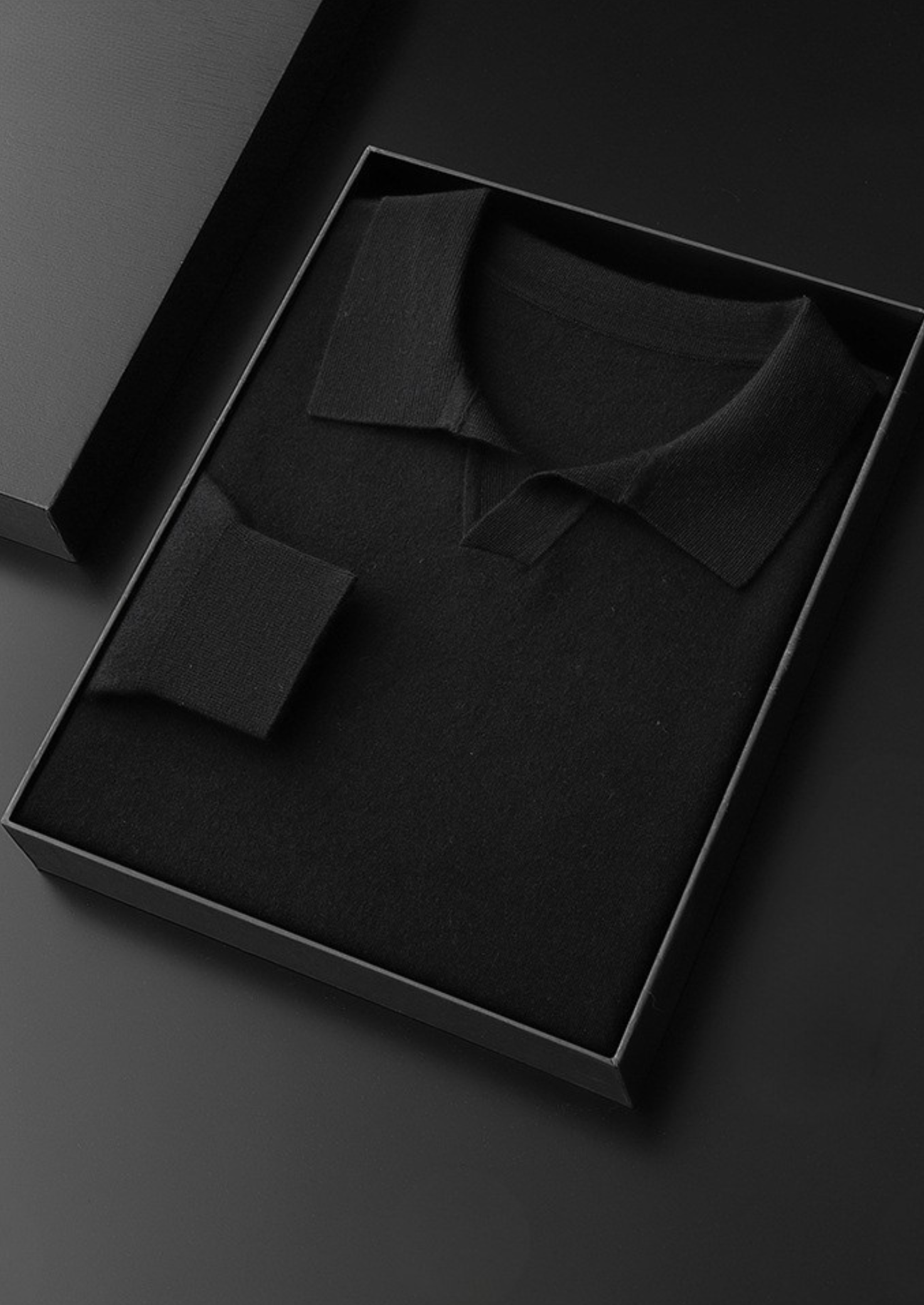 Polo en cachemire premium sans boutons