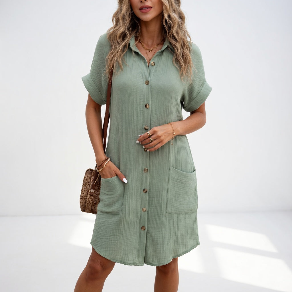 Béatrice™ — Robe chemise élégante et sans effort