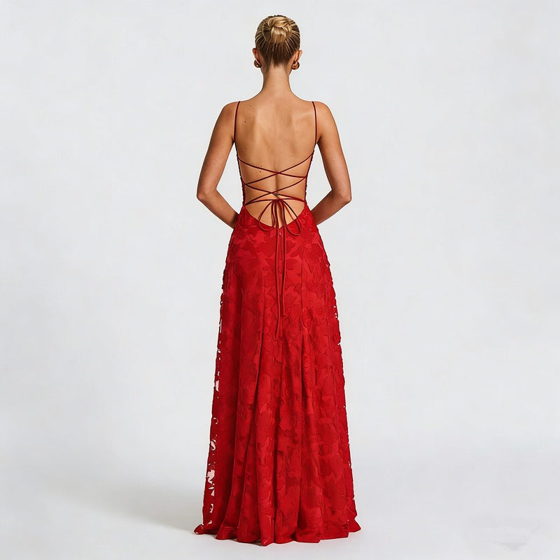 SOFIA | Robe Maxi Élégante en Dentelle