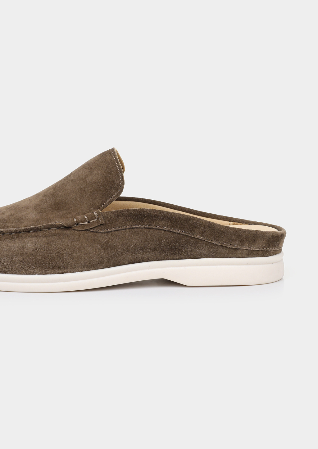 CHAUSSURE D'INTÉRIEUR EN DAIM OLIVE MARINA