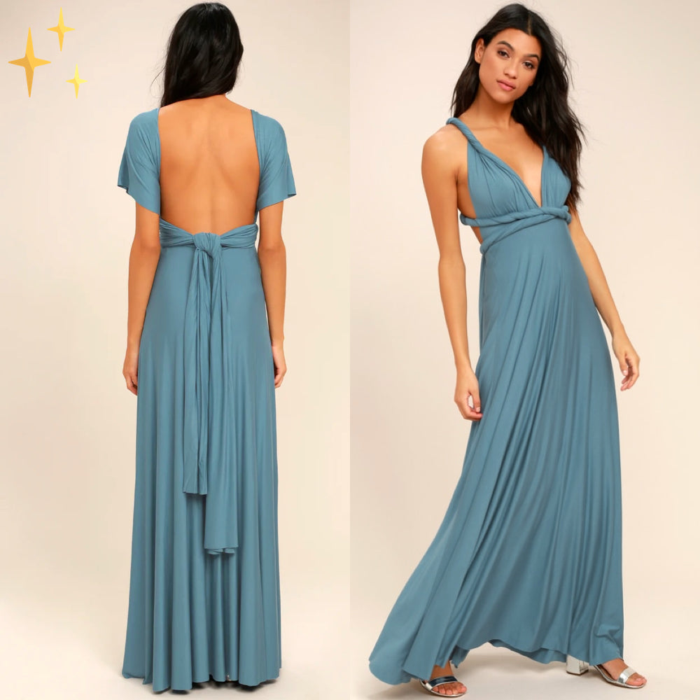 The Liora — Multiway Wrap Maxi Dress
