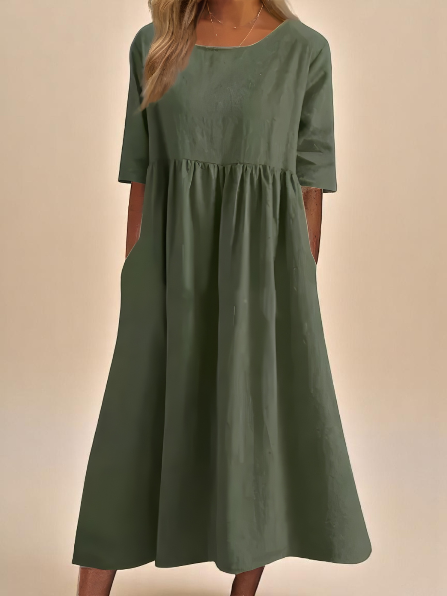 Emily | Robe intemporelle à manches mi-longues