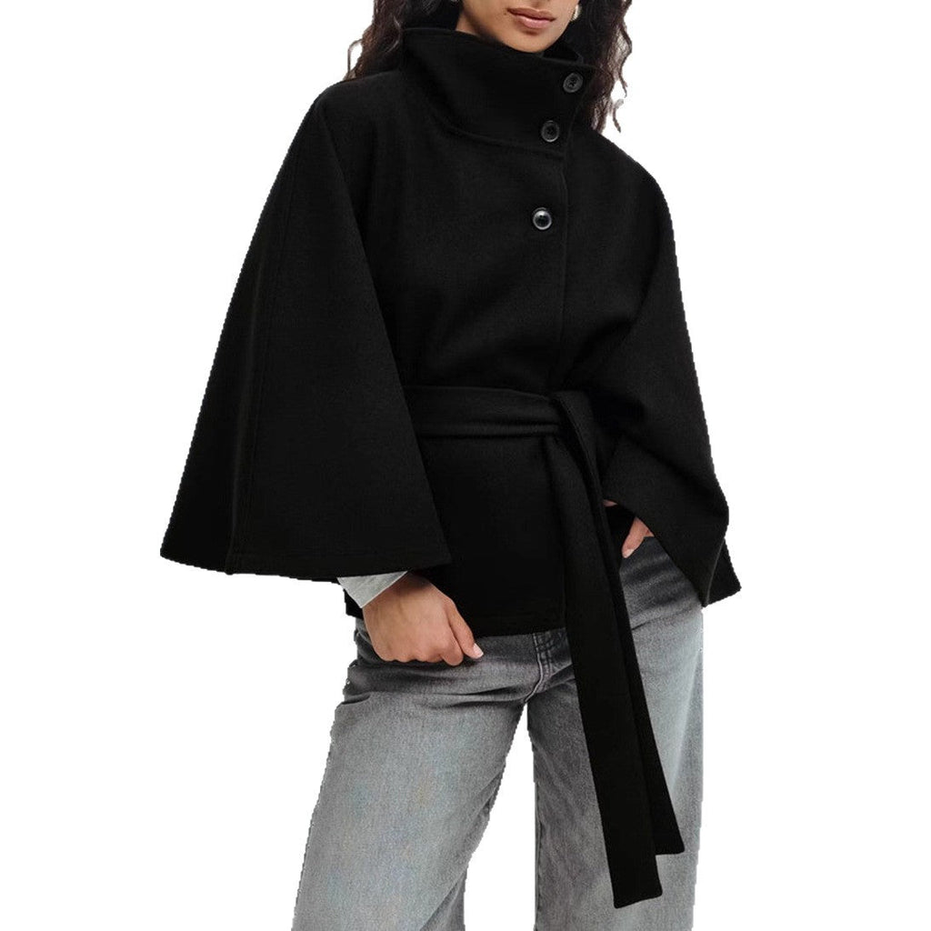 The Elara Wrap — Cape Sleeve Coat