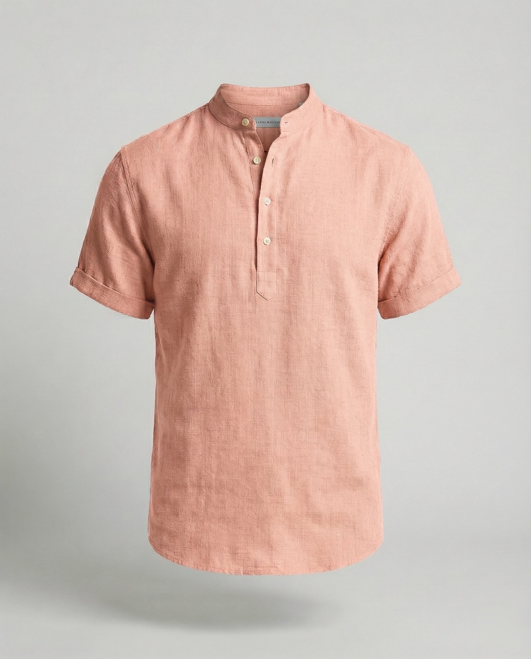 The Soren V-Neck Polo — Blush