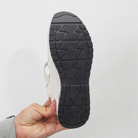 The Sia Platform — Onyx Velcro Sandals