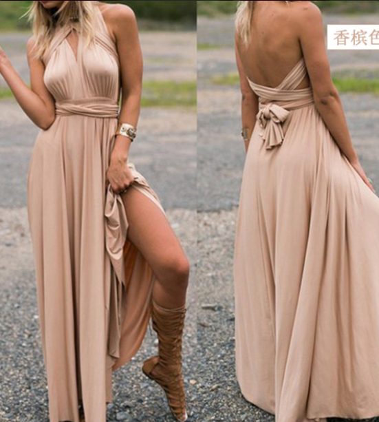 The Liora — Multiway Wrap Maxi Dress