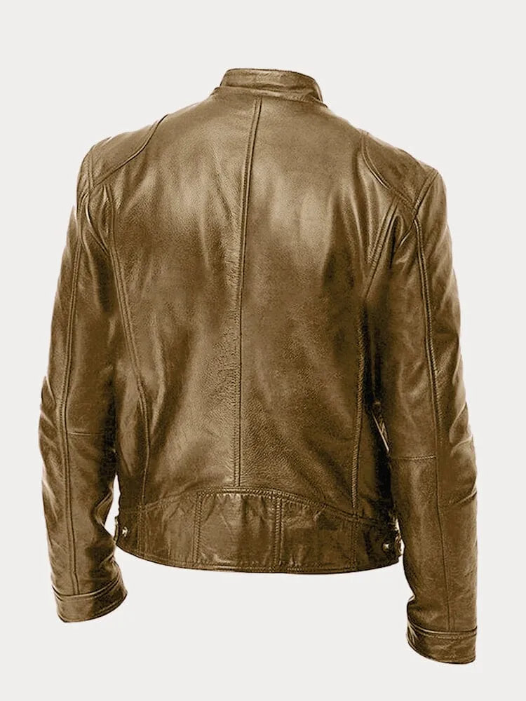 The Tycho — Cropped PU Biker Jacket