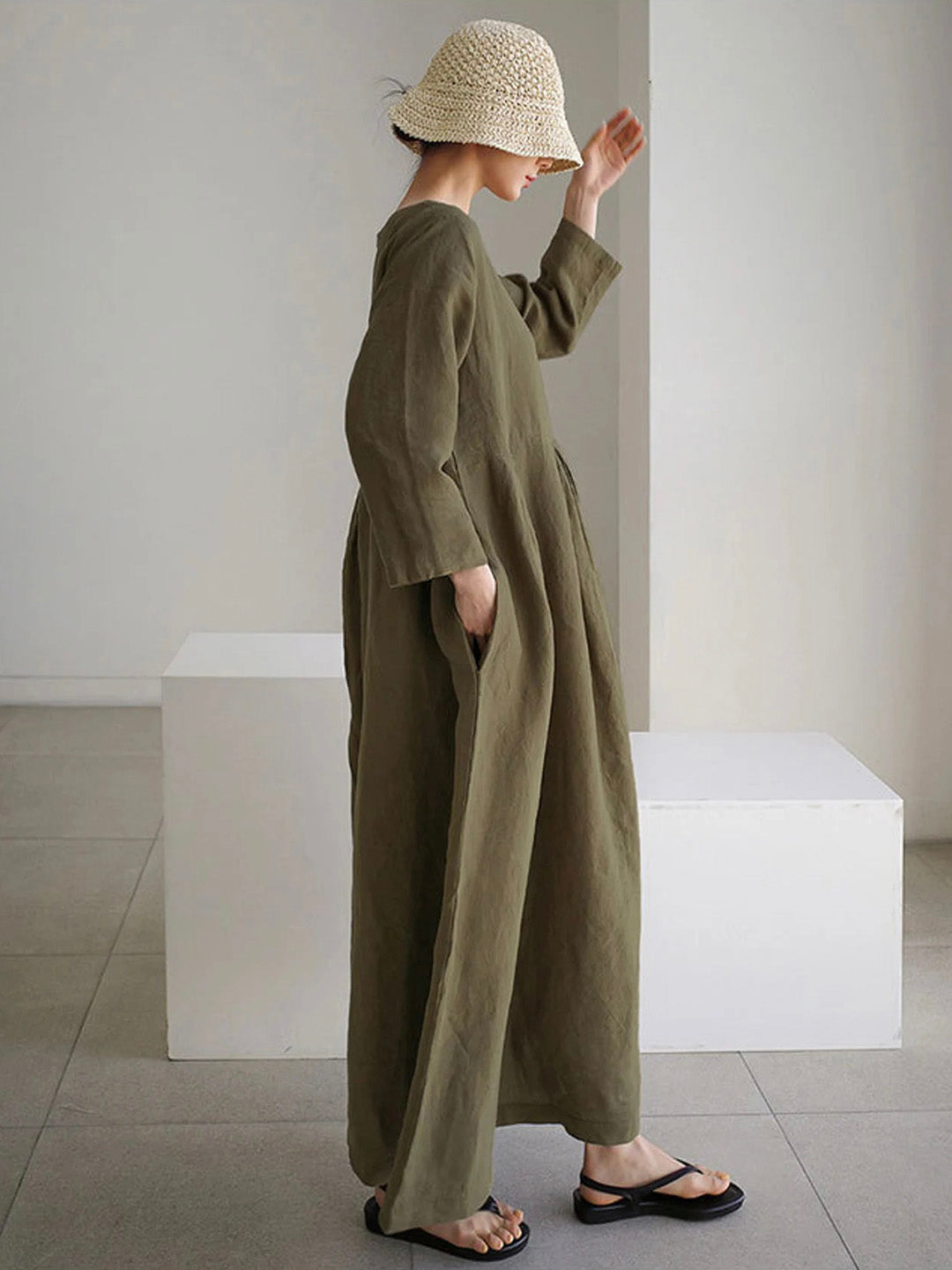 The Ivara — Flowing Maxi Dress in Dune