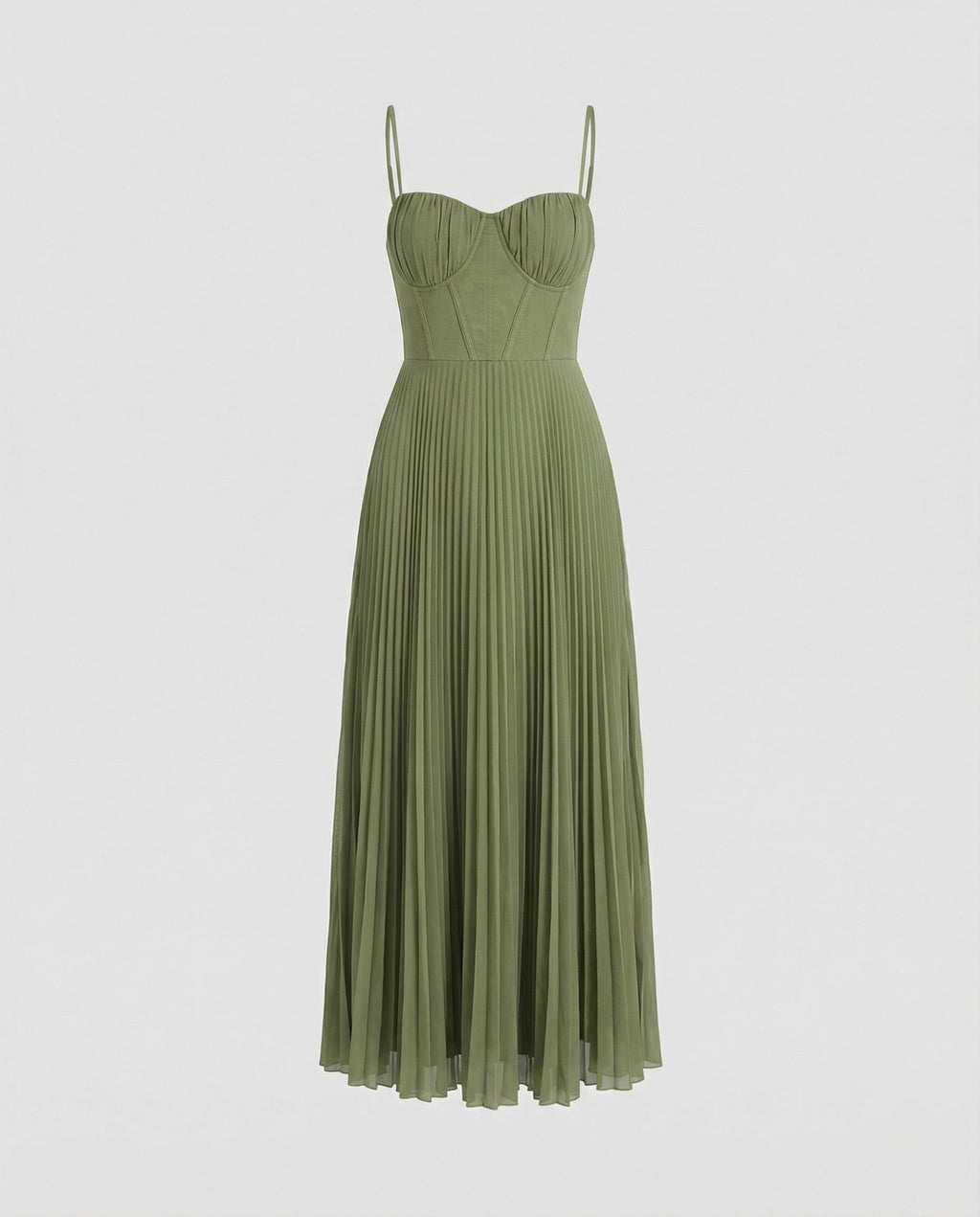 Elara Midi — Emerald Bustier & Tulle Skirt