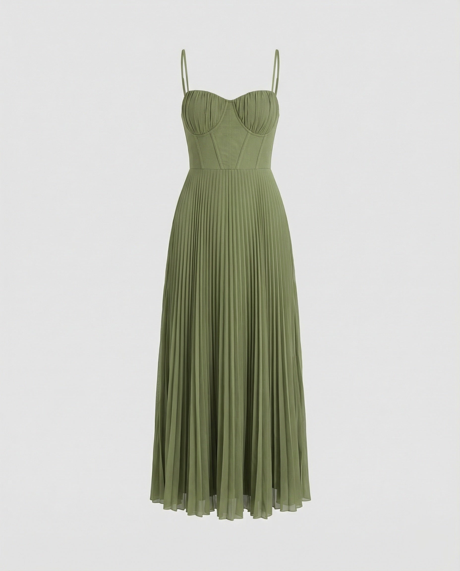 Elara Midi — Emerald Bustier & Tulle Skirt