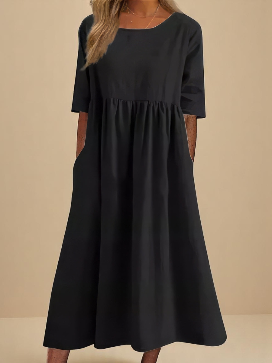 Emily | Robe intemporelle à manches mi-longues