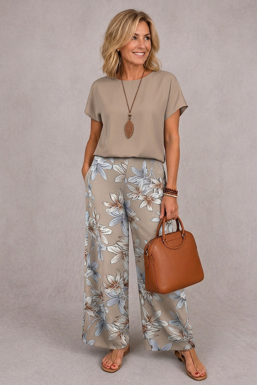 Rosie | Ensemble deux pièces floral sophistiqué