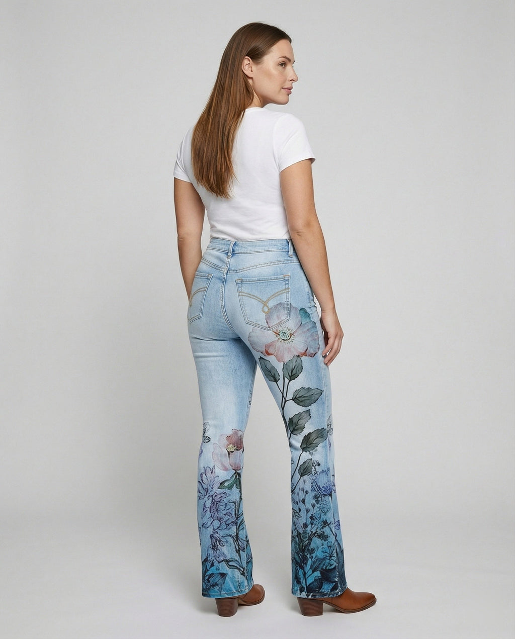 The Alva — Flare Denim with Button-Fly