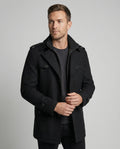 Bernd Field Coat — Onyx Wool Blend