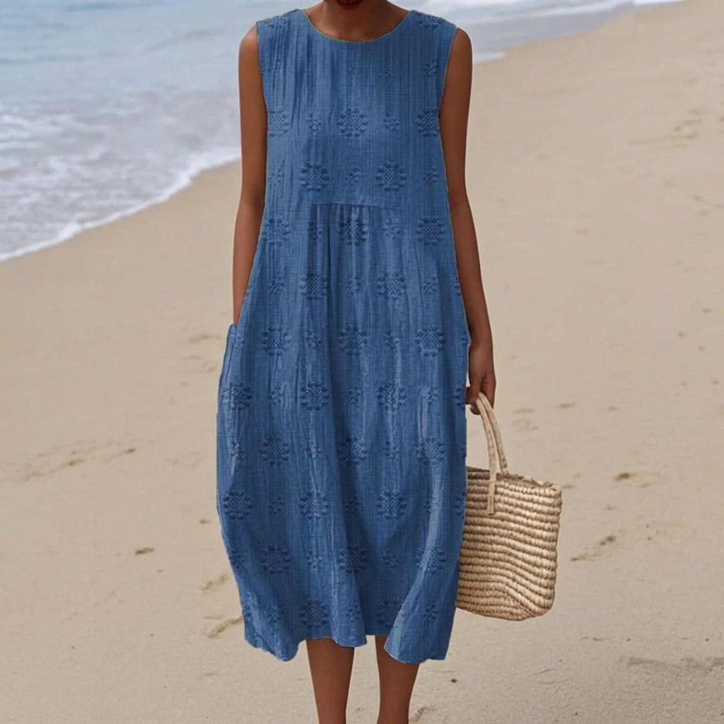 Audrey | Robe mi-longue à motifs