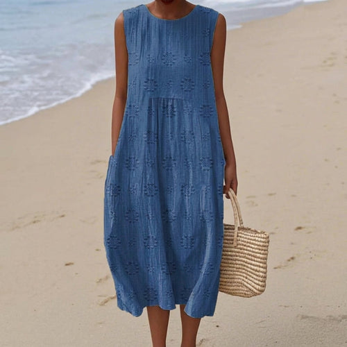 Audrey | Robe mi-longue à motifs