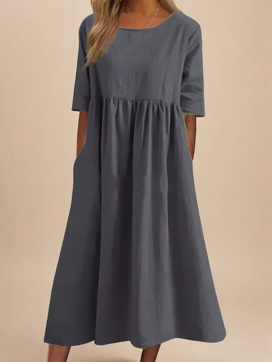 Emily | Robe intemporelle à manches mi-longues