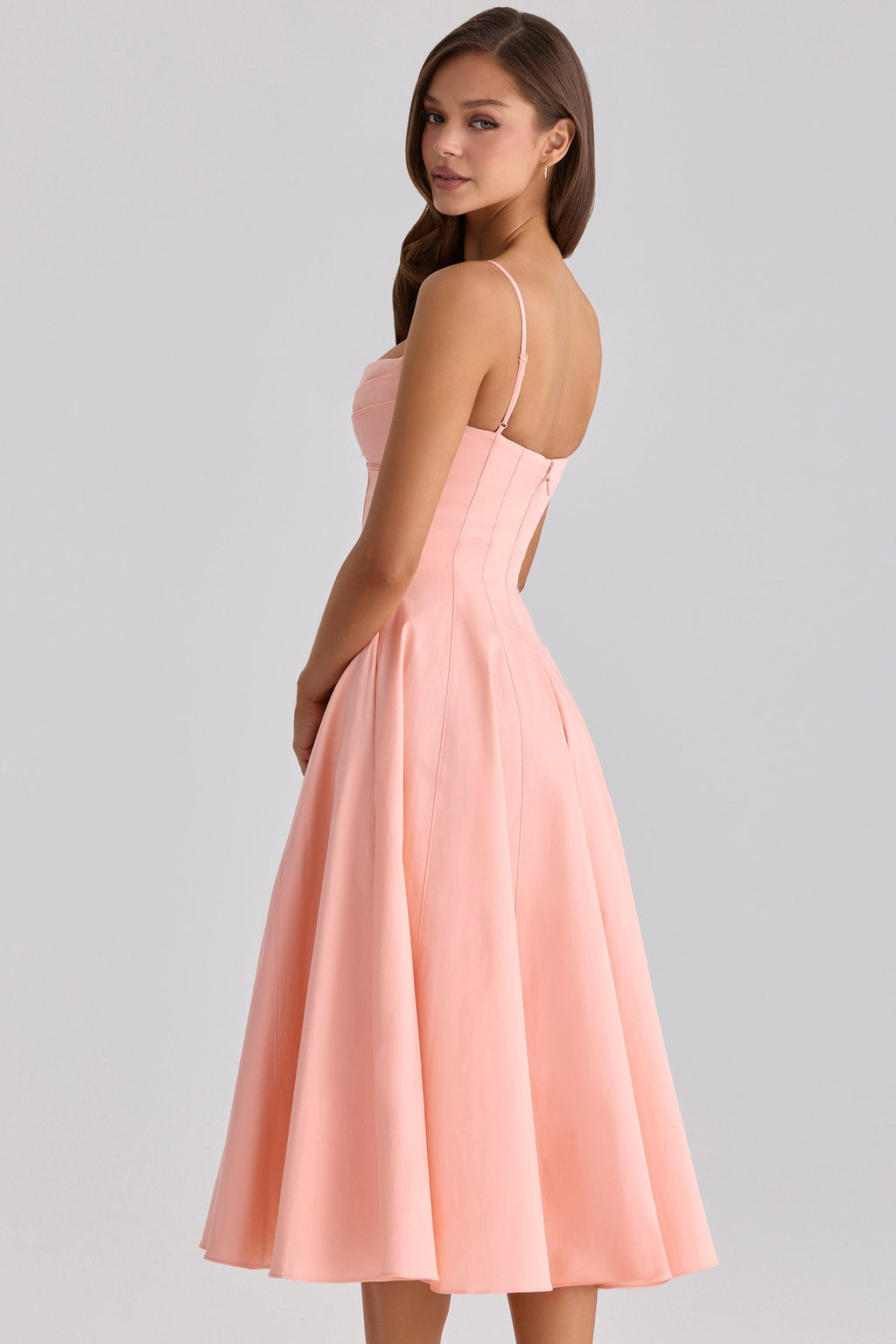 JASMYN | Robe Midi Drapée
