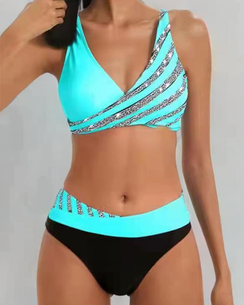 Mona - Bikini Imprimé Tons Chauds