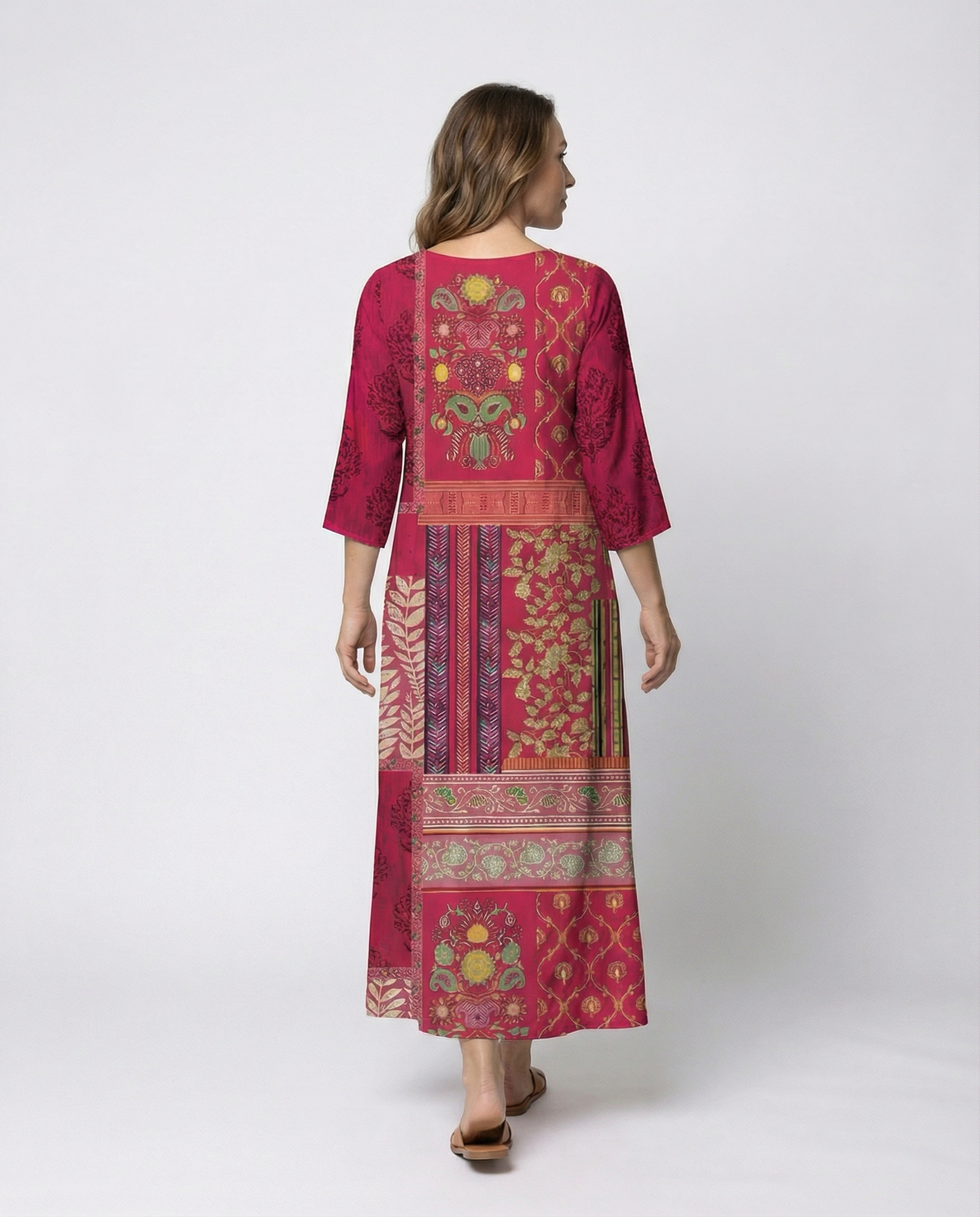 Zola — Multicolor Patchwork Maxi Dress