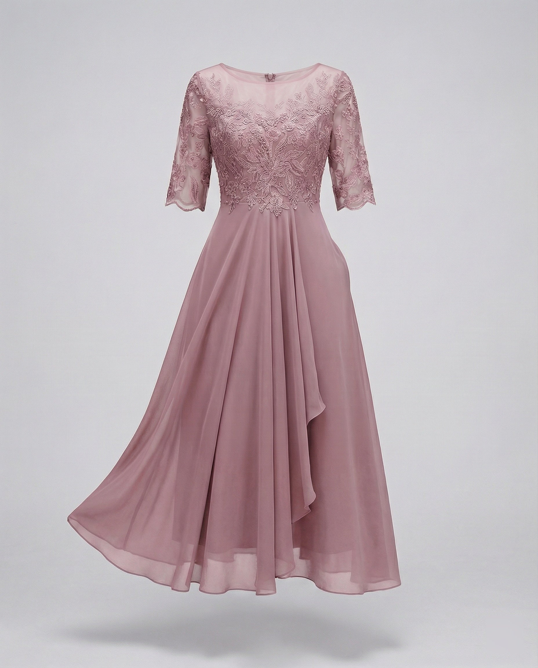 Thalassa — Cerulean Lace Midi Dress