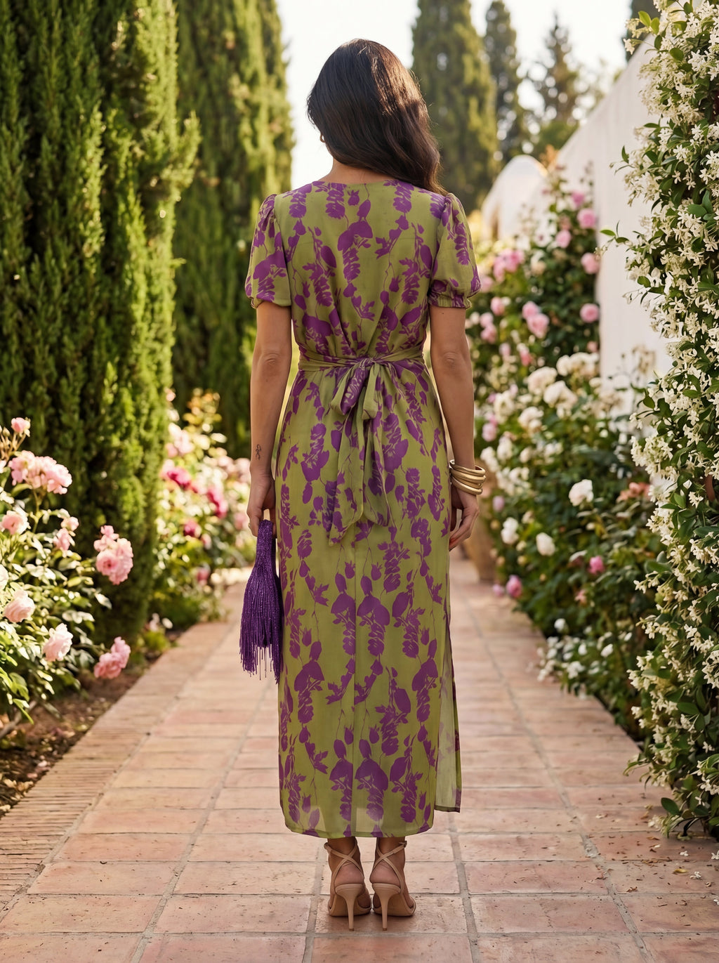 Robe en tissu de soie élégante - Collection Sylvie et Maison Claire