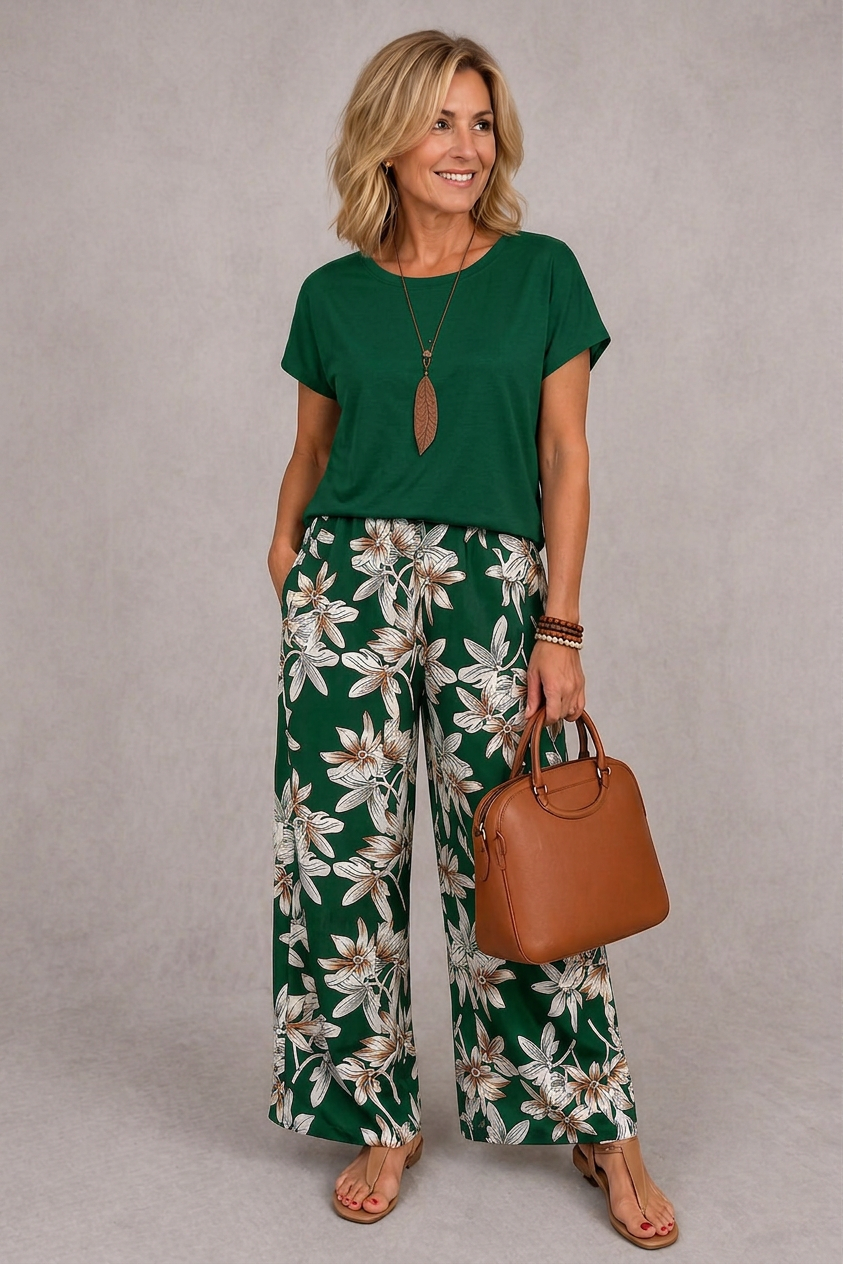 Rosie | Ensemble deux pièces floral sophistiqué