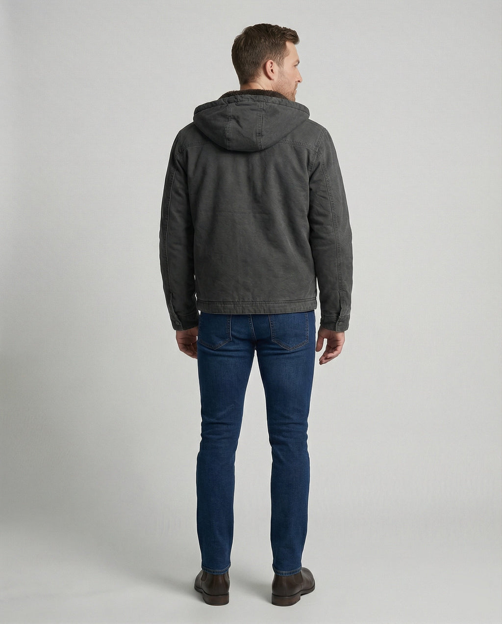 The Einar — Slate Hooded Jacket