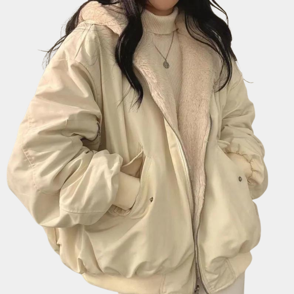 The Liora Cocoon — Ash Oversized Puffer