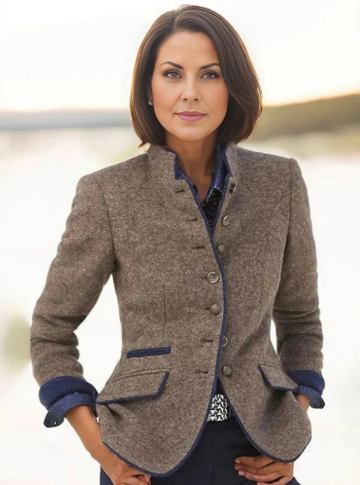 The Elara — Slate Tailored Jacket