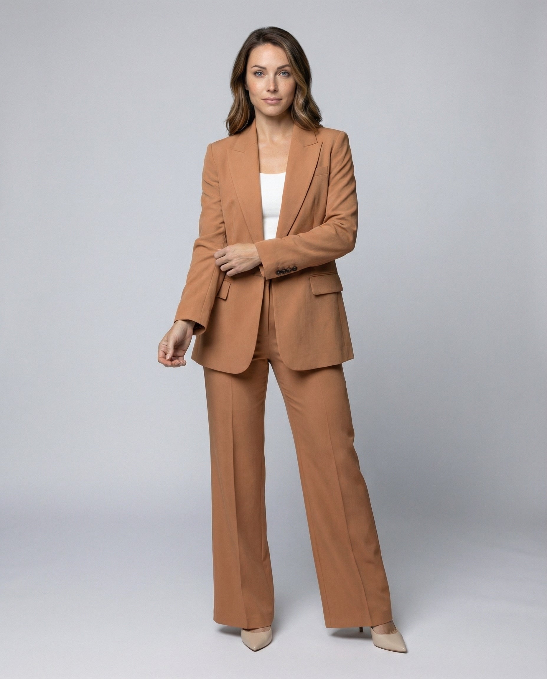The Kaia Suit — Dune Tailored Set