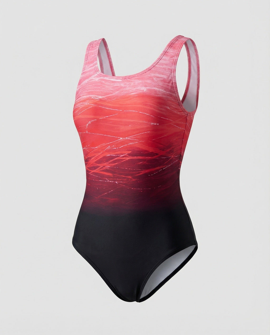 The Flora Ombre — Athletic One-Piece Swimsuit