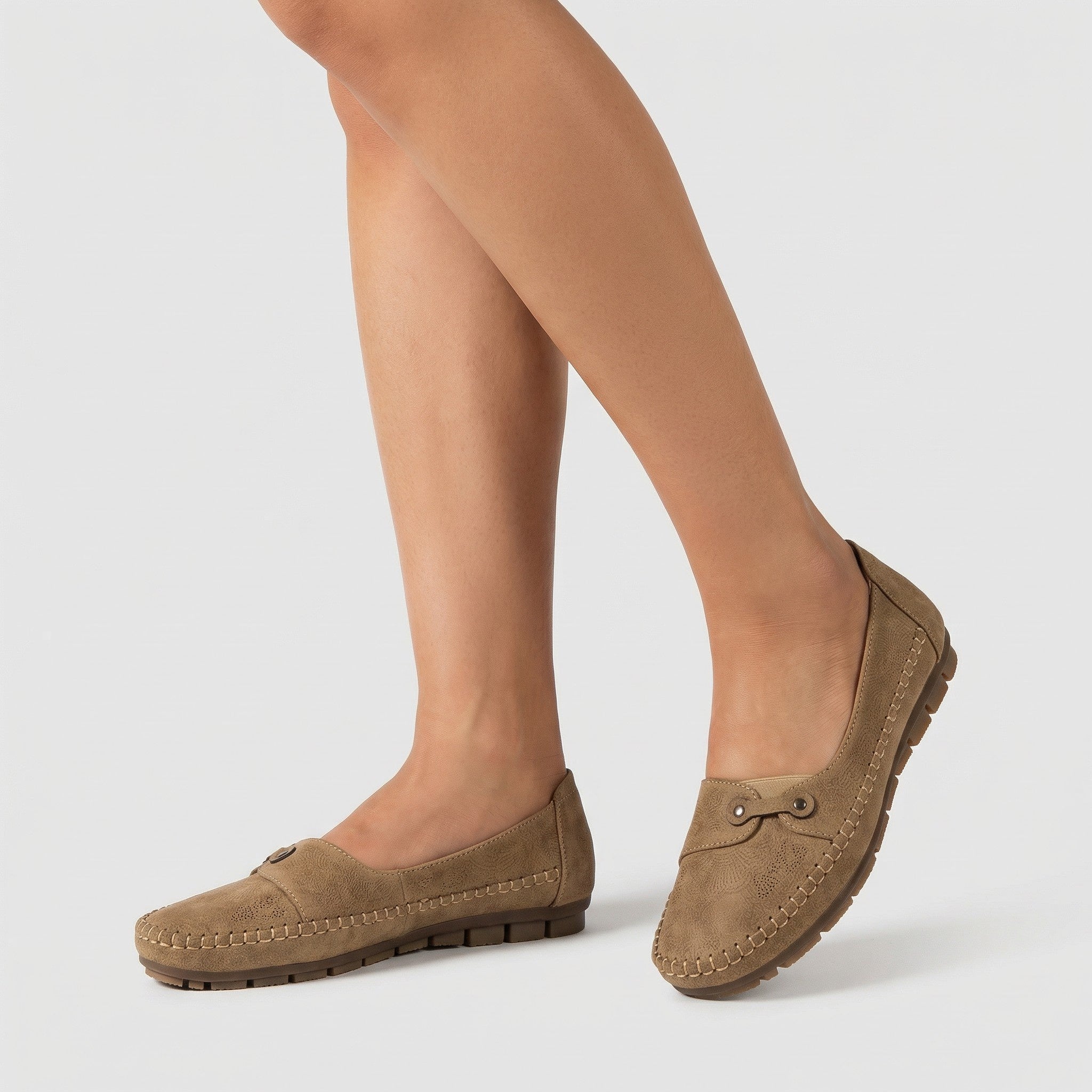 Tova Slip-On — Chestnut Leather