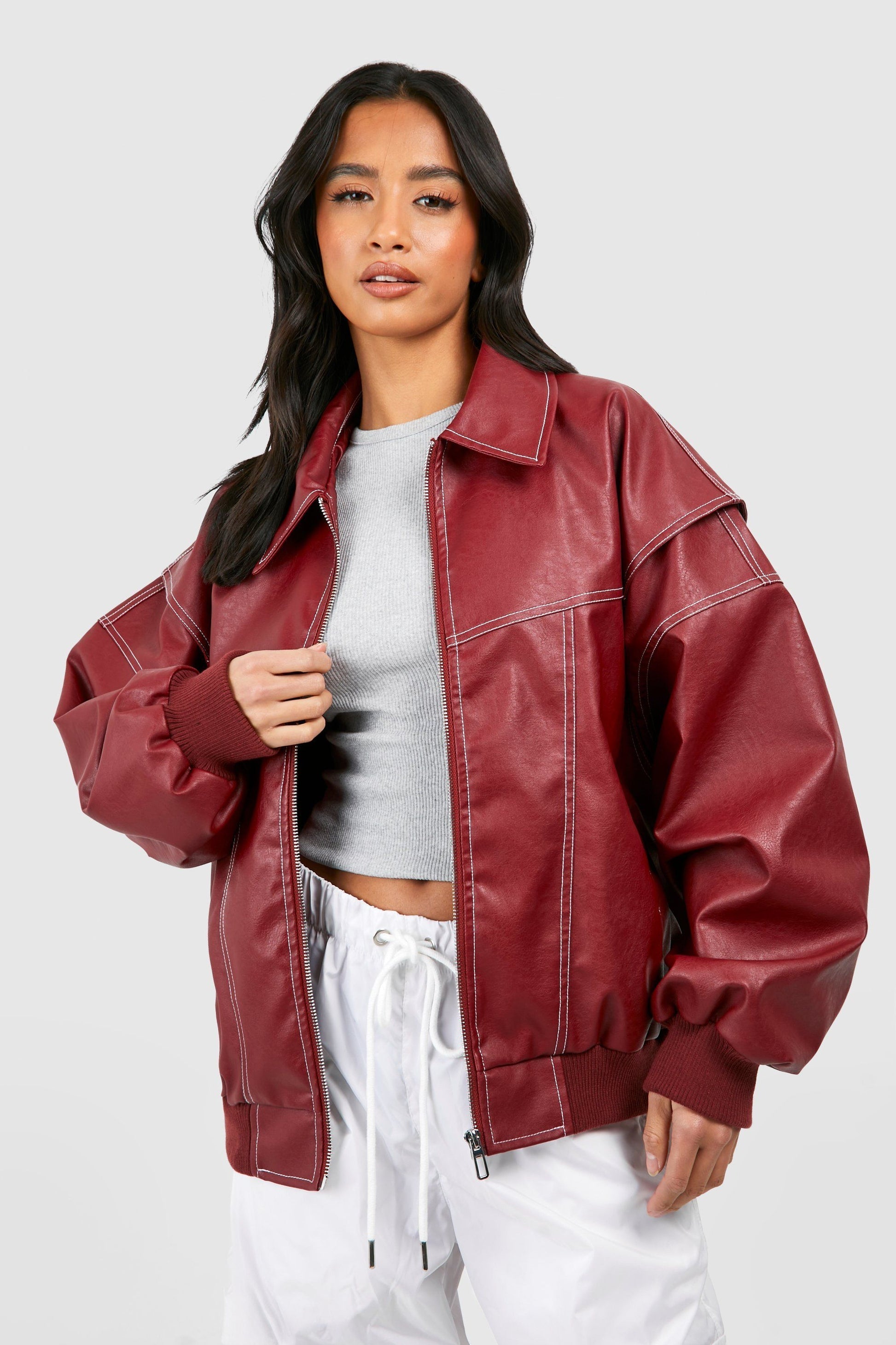 The Kaija — Wine Padded Bomber