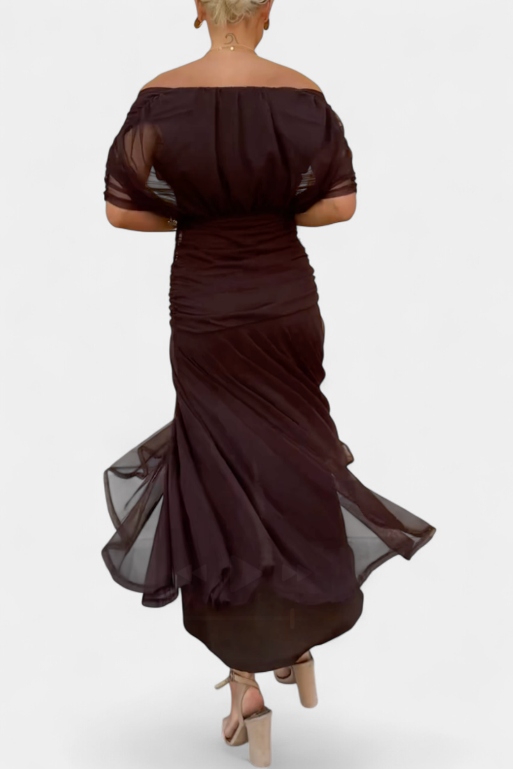 Florendra | Robe longue fleurie à col en V