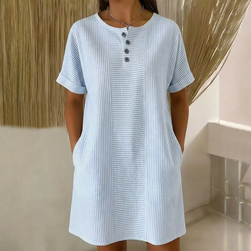 Robe décontractée à rayures