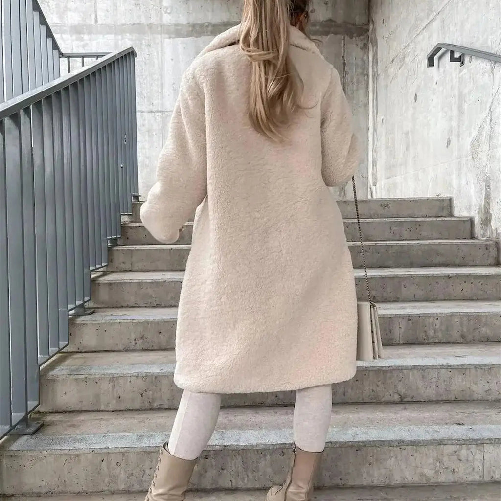 The Miko Teddy — Caramel Long Coat