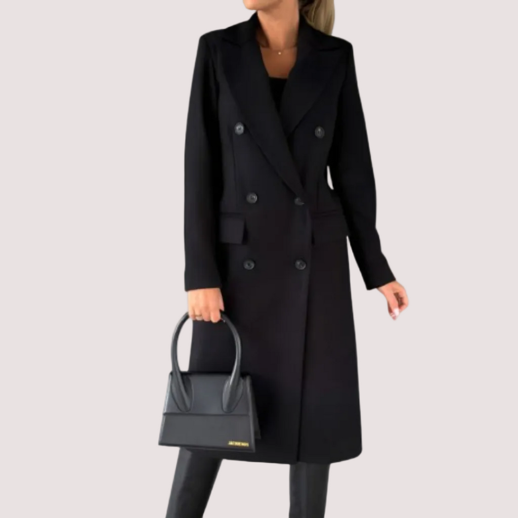 The Liora — Khaki Double-Breasted Trench
