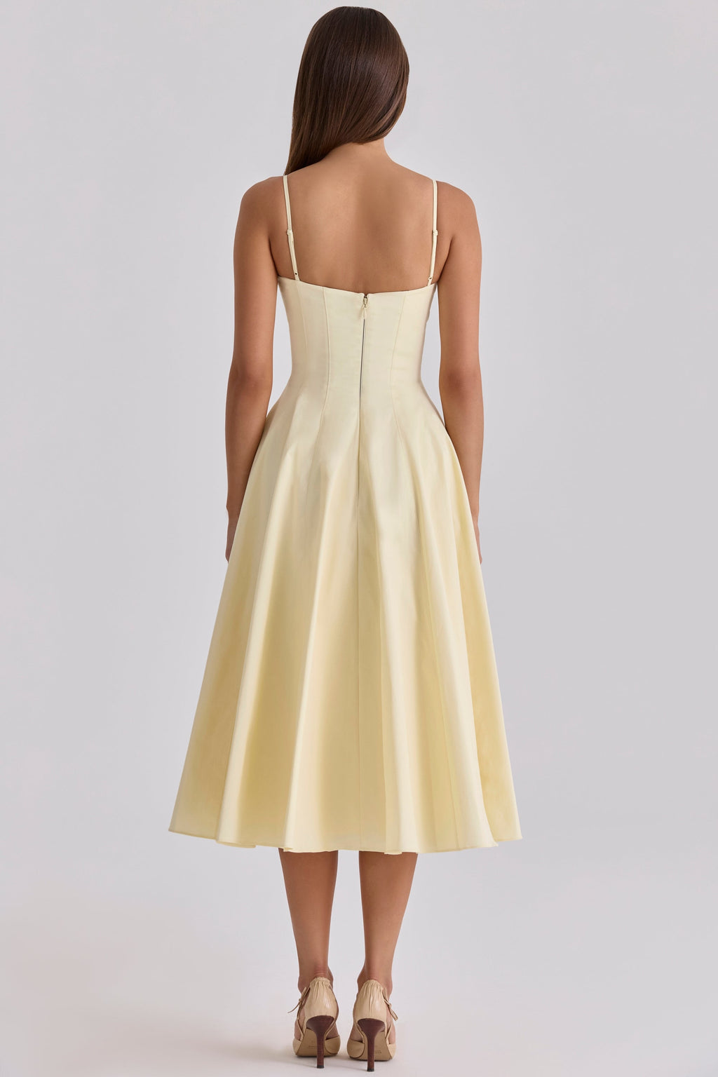 JASMYN | Robe Midi Drapée