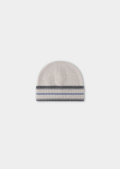 Bonnet d'hiver en laine mérinos blanche