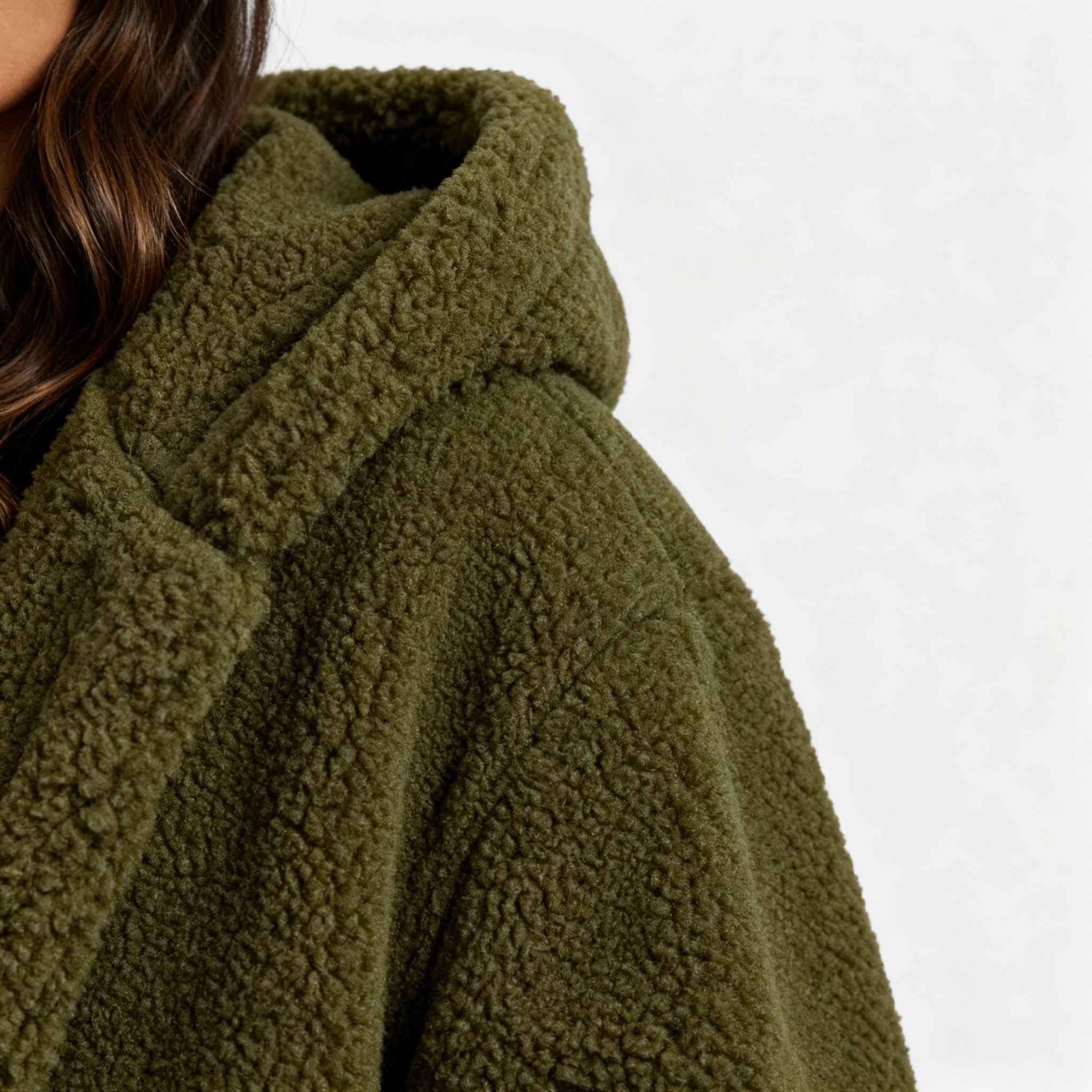 The Kaia — Hooded Teddy Coat