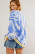 The Elara Stripe — Oversized Knit in Atlantic